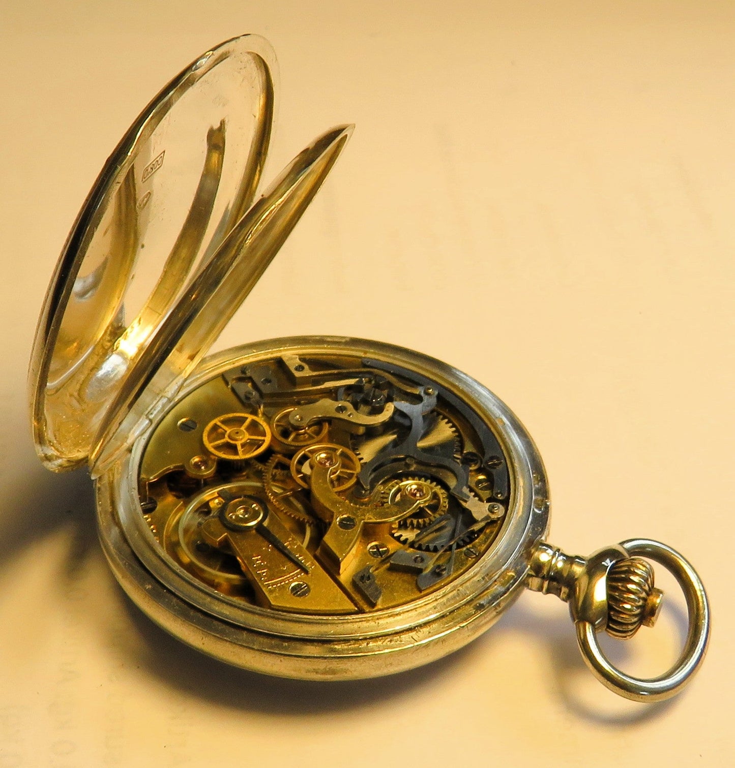 800 Silber Herren TU Schaltrad Chronograph Doctor`s Watch ca. 1940 Tachymetre - Sammler - Uhren