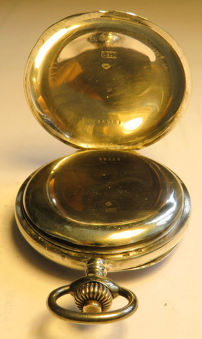 800 Silber Herren TU Schaltrad Chronograph Doctor`s Watch ca. 1940 Tachymetre - Sammler - Uhren