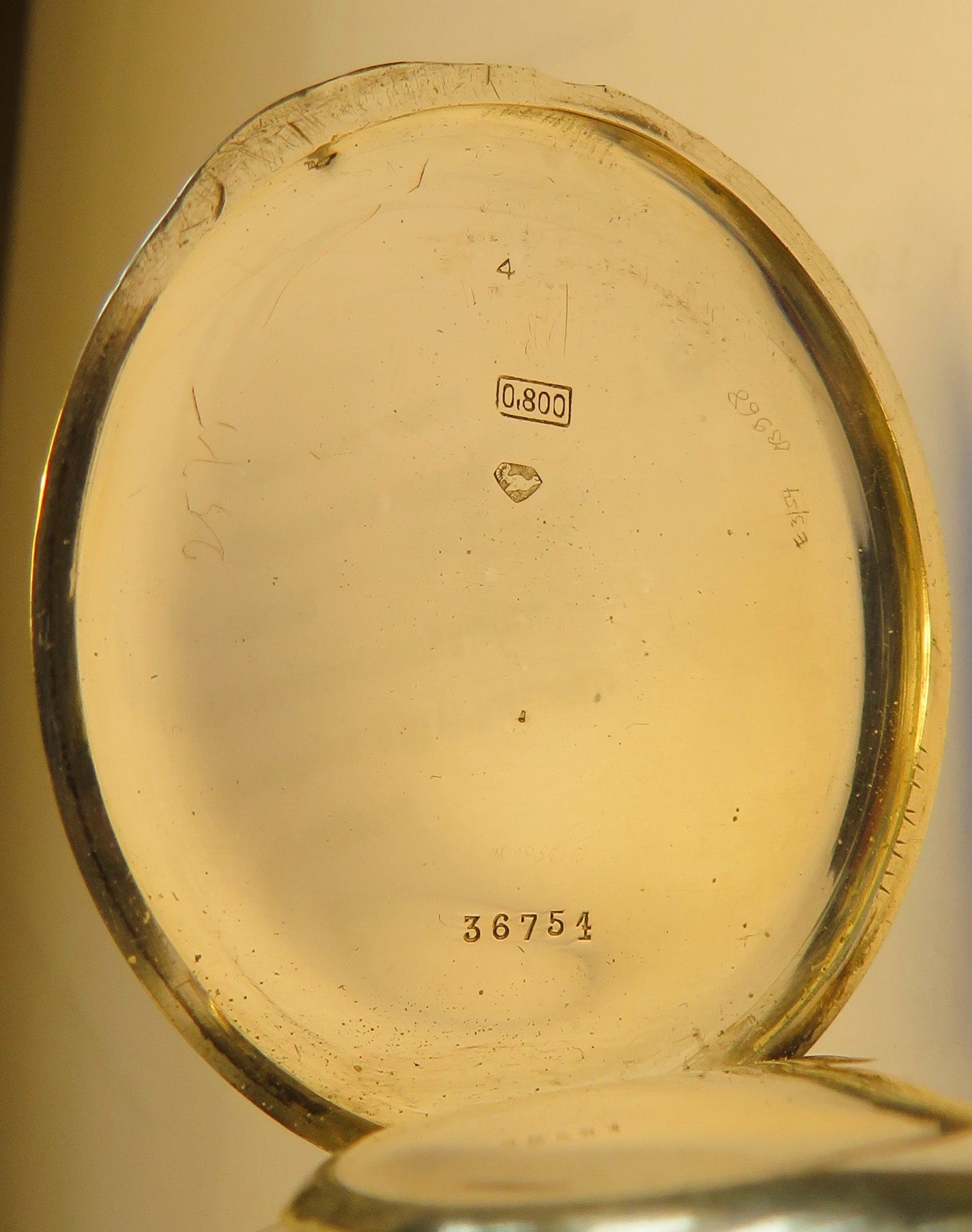 800 Silber Herren TU Schaltrad Chronograph Doctor`s Watch ca. 1940 Tachymetre - Sammler - Uhren