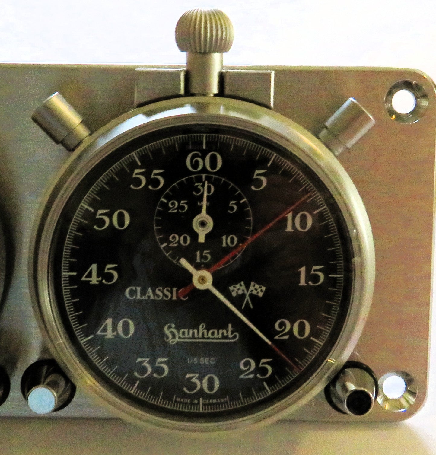 Orig. Hanhart seltenes Classic Rallye Stoppuhr Timer Dashboard Set im Fullset
