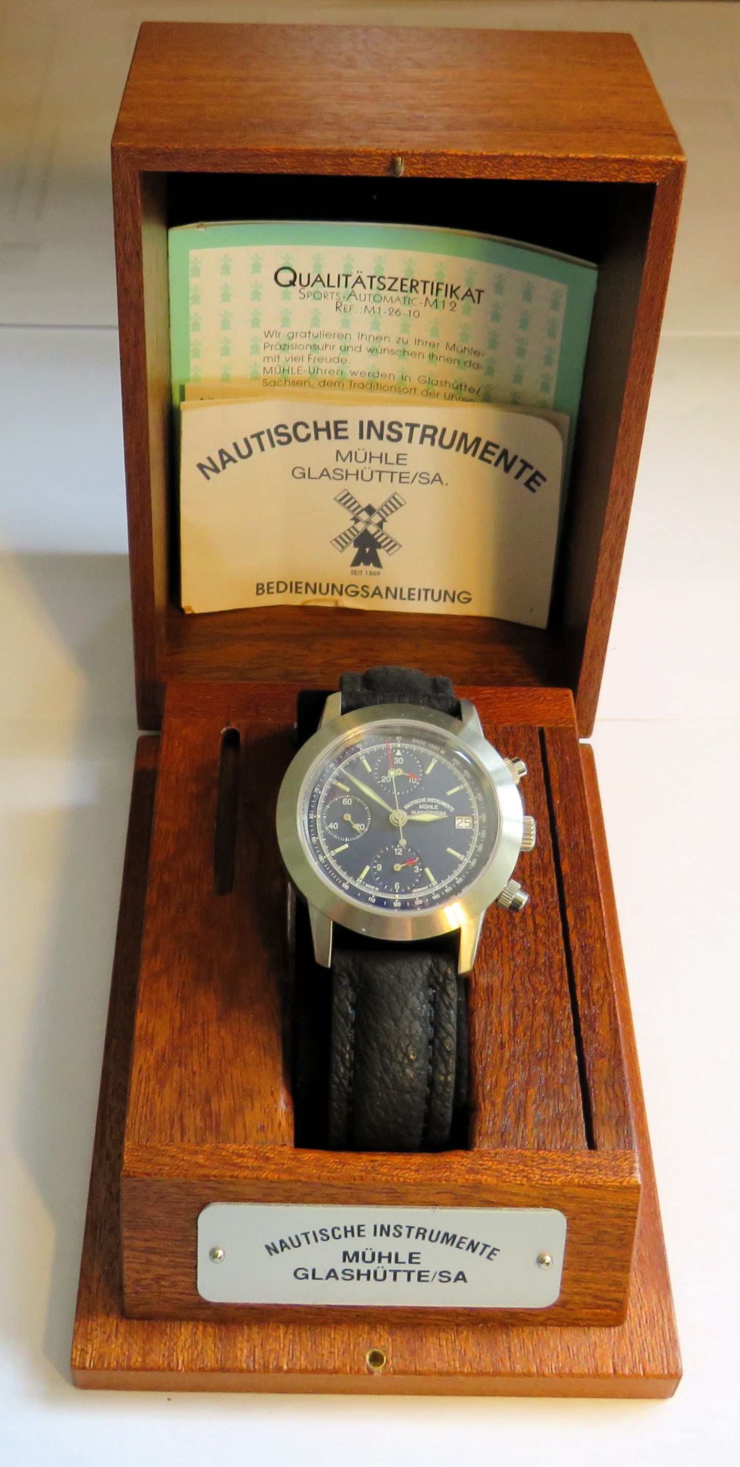 Mühle Glashütte Nautische Instrumente M1-26-10, M12300 Automatik Fullset Papiere
