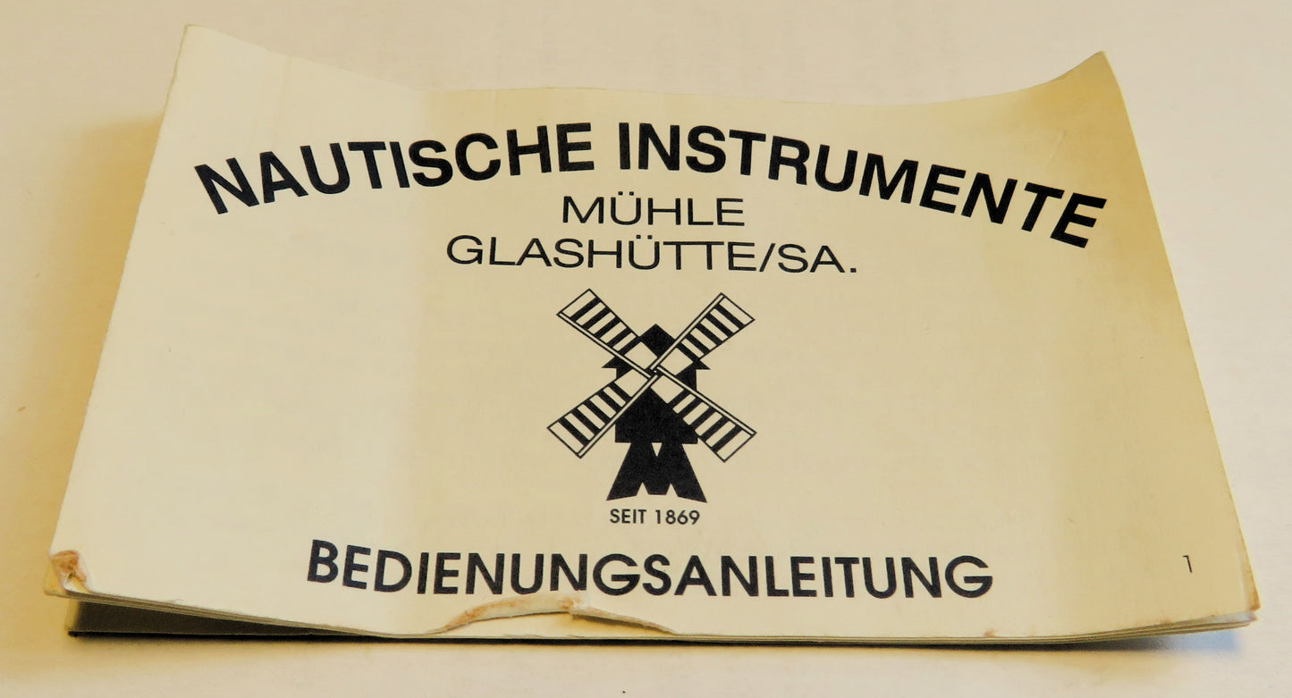 Mühle Glashütte Nautische Instrumente M1-26-10, M12300 Automatik Fullset Papiere