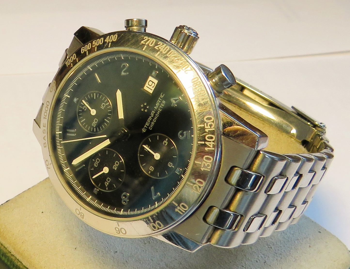 Eterna-Matic Men's Super KonTiki Chronometer Chronograph Diver's Watch Full Set Original Packaging