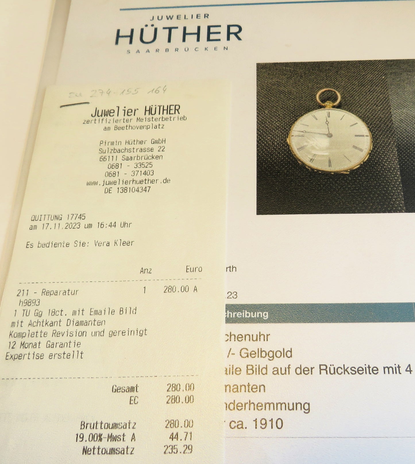 Antike Colondre & Schnee Geneve 18K Gold TU mit Emaile Lupenmalerei Diamant verm. Unikat