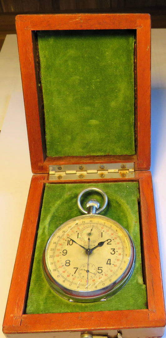 Lemania Majetek tschechischer Militär Beobachtungs Chronograph Stoppuhr WK 2
