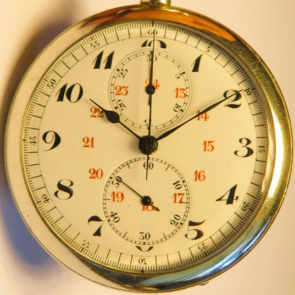 Auricoste French Military Column Wheel Chronograph 1st Quality Ministre de la Guerre in original box