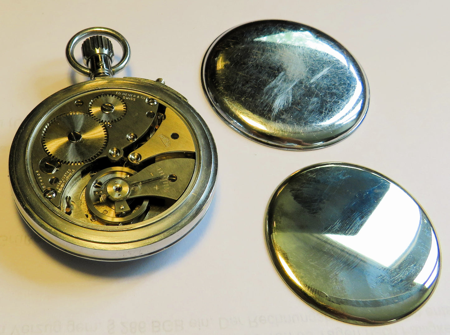 Ed Heuer Submarine Torpedo Runtime Artillery Stop Watch German Army c. 1970