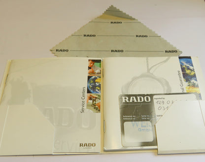 Rado Diastar Jubilé Ceramica Brilliant unisex wristwatch in full set, original packaging, papers