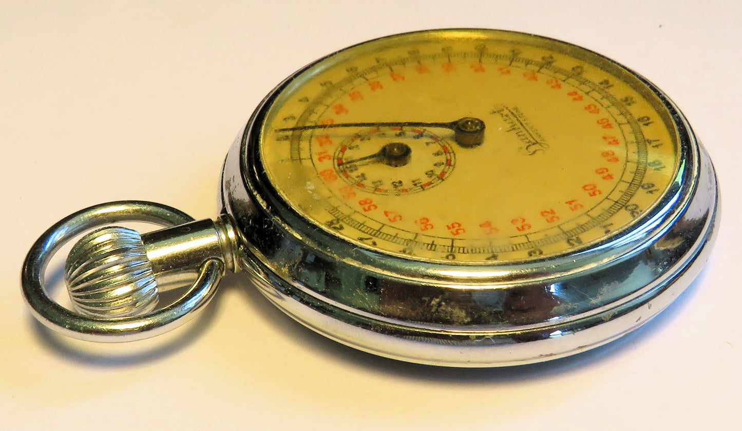 Hanhart Torpedo laufzeit Stoppuhr WK 2 authentisch signiert