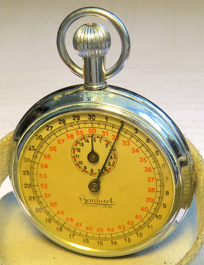 Hanhart Torpedo laufzeit Stoppuhr WK 2 authentisch signiert