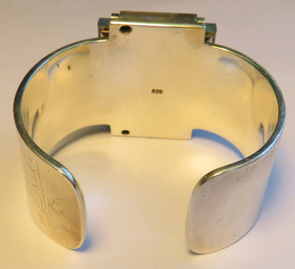 Heinz Te Laake Kinetic Art 925 Sterling Silver Designer Wristwatch Hand-Signed