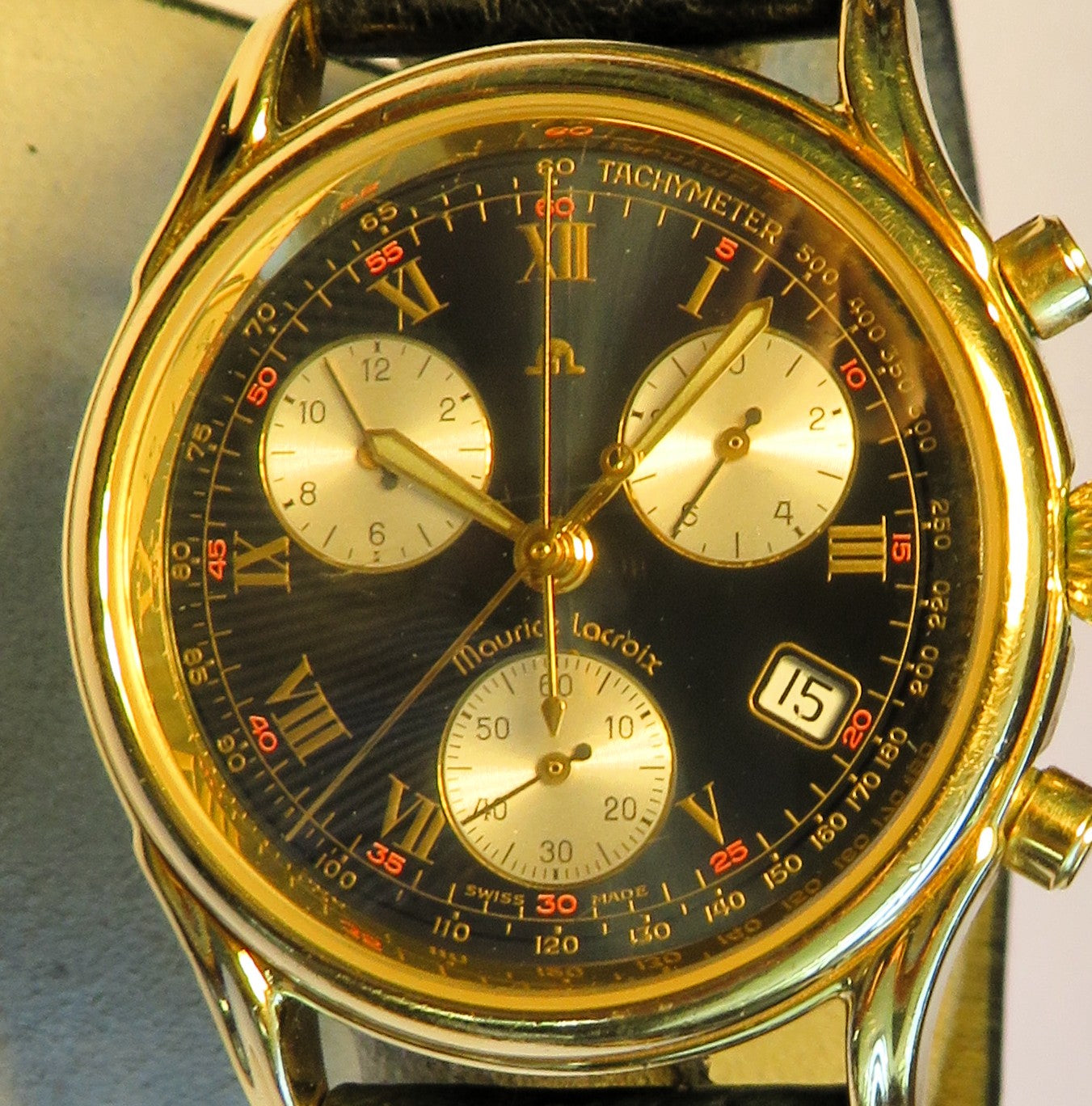 Maurice Lacroix Luxus Herren Chronograph Quarz ETA Werk Fullset Les Classiques