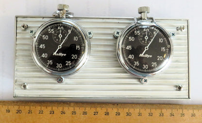 Rally Race Stopwatch Timer Dashboard 2 Stopwatches Set Motorsport