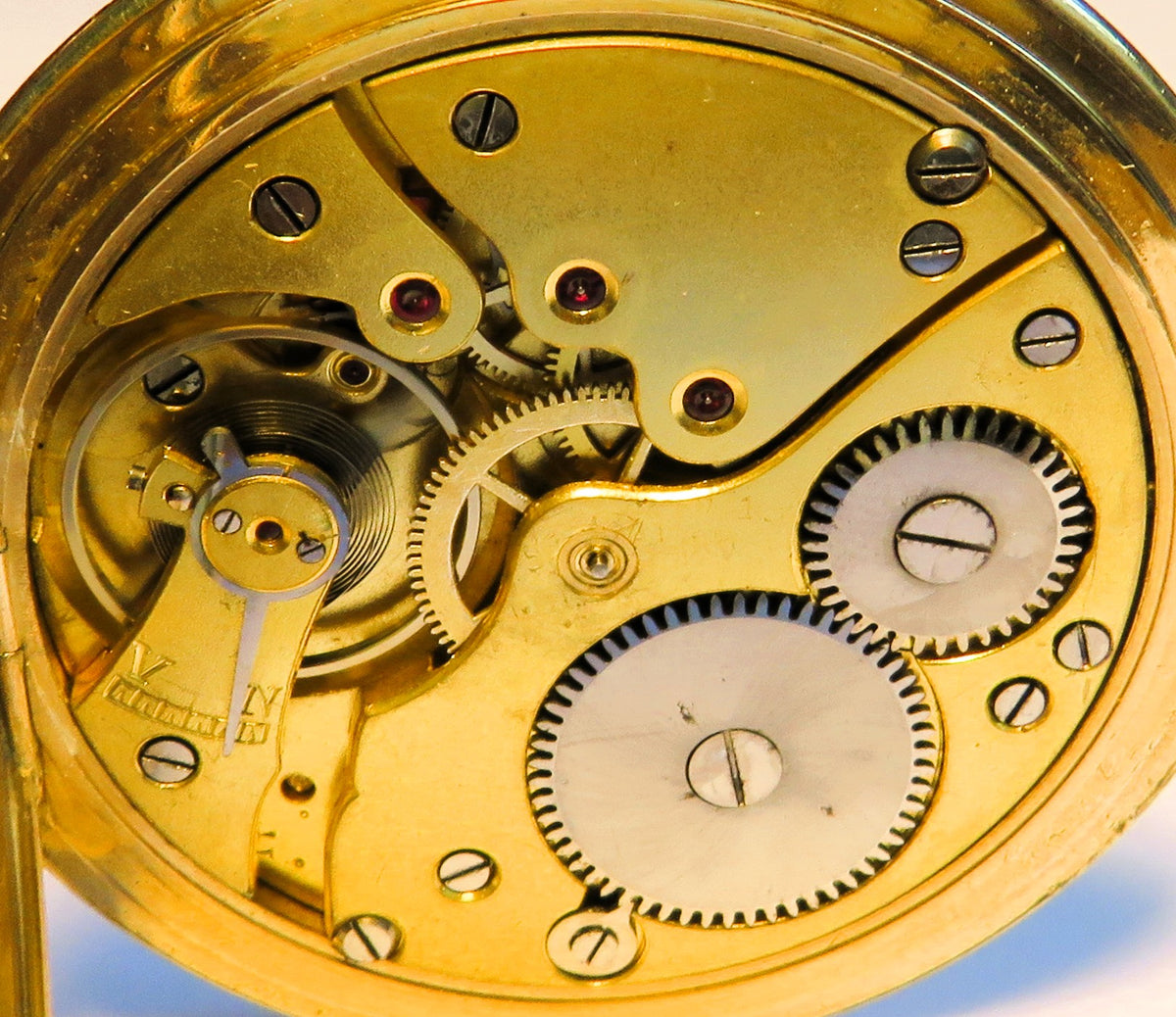 Seltenste Carl W. Höhnel Glashütte Taschenuhr Glashütter Bauart ca. 1930