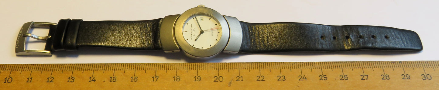 IWC Porsche Design Titanium Ladies Luxury Designer Wristwatch Cal 2209 with Papers