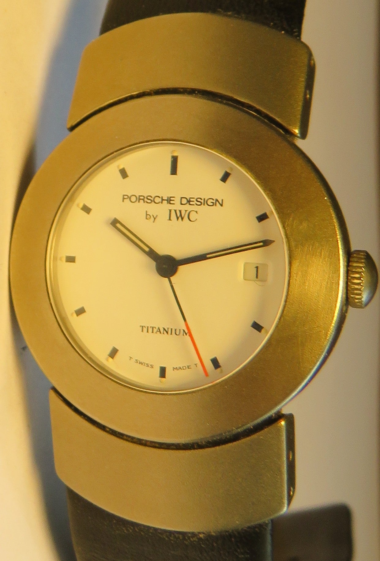 IWC Porsche Design Titanium Ladies Luxury Designer Wristwatch Cal 2209 with Papers