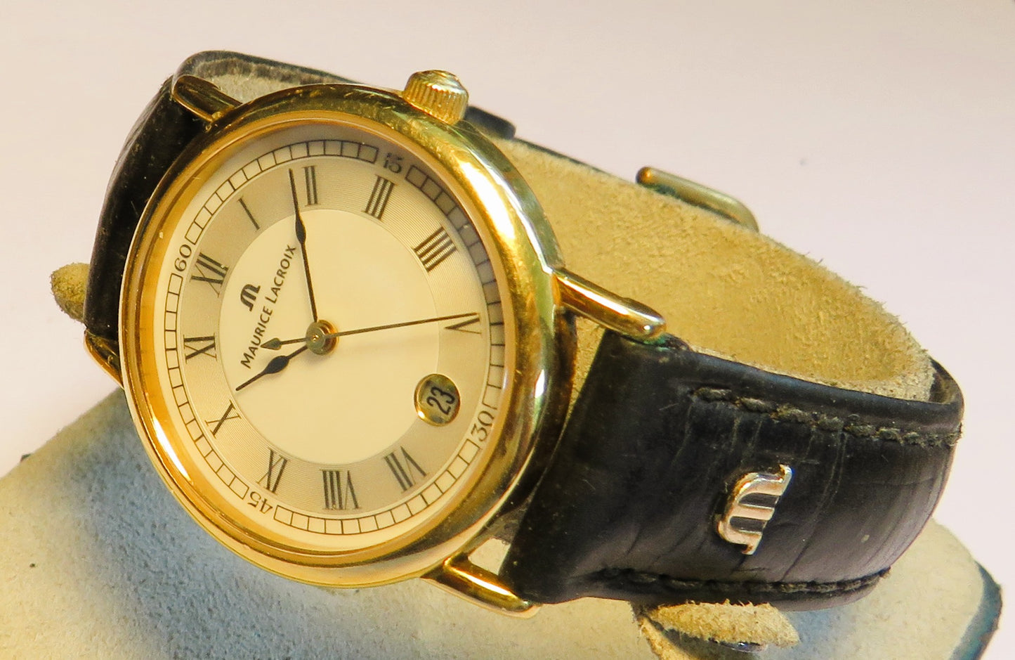 Maurice Lacroix Luxus Damen Armbanduhr Quarz Edelstahl Datum Masterpiece