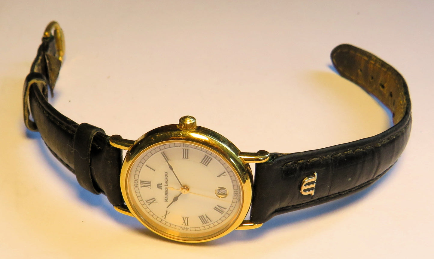 Maurice Lacroix Luxus Damen Armbanduhr Quarz Edelstahl Datum Masterpiece