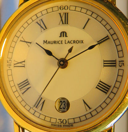 Maurice Lacroix Luxus Damen Armbanduhr Quarz Edelstahl Datum Masterpiece