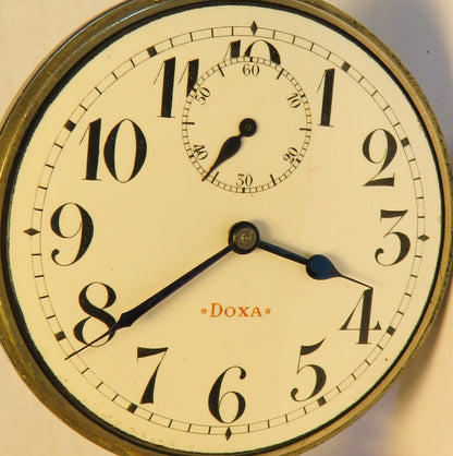 Doxa orig. Borduhr Einbauuhr Zeppelin Luftschiff kaiserliche Fliegertruppe Wk 1