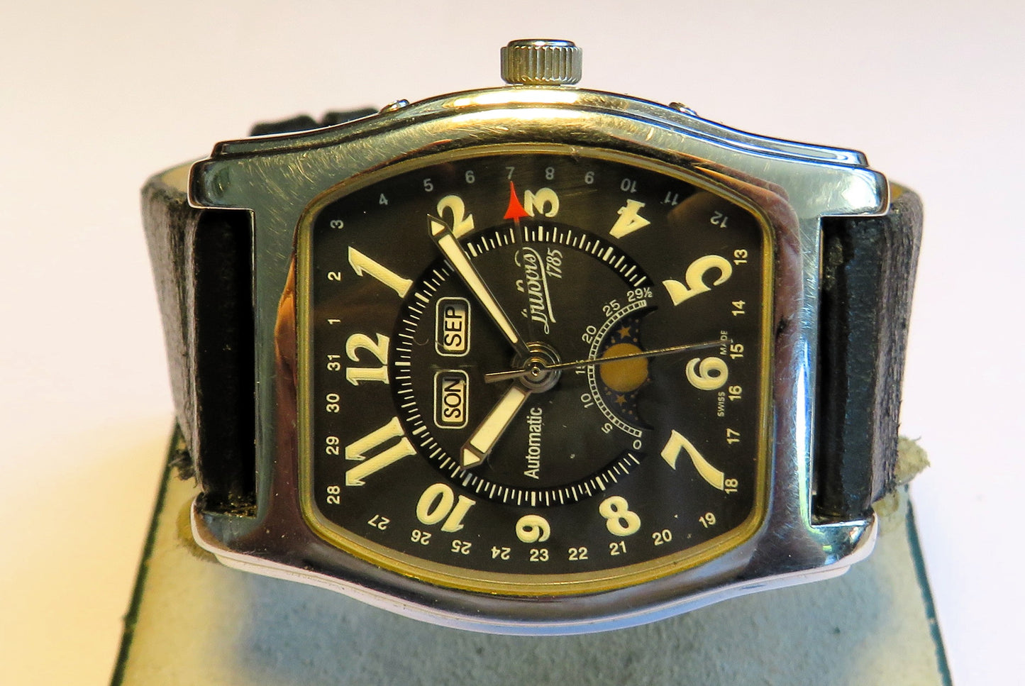 Dubois & Fils Luxury Men's Automatic Day / Date Moonphase Wristwatch Original Packaging