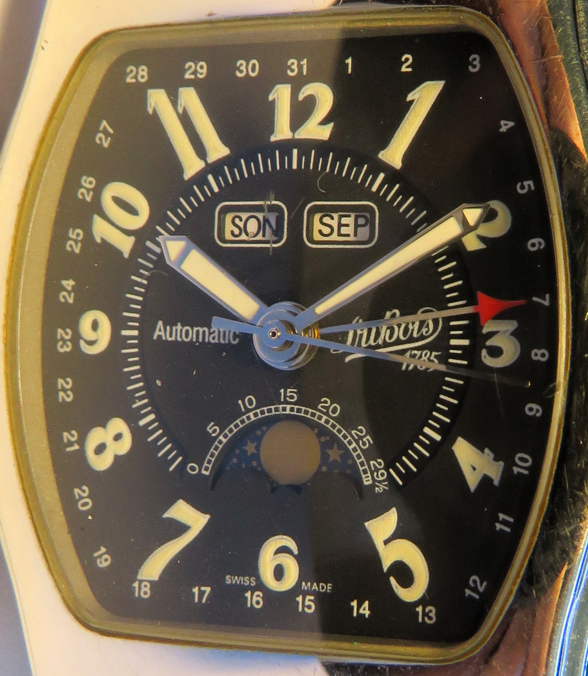 Dubois & Fils Luxury Men's Automatic Day / Date Moonphase Wristwatch Original Packaging