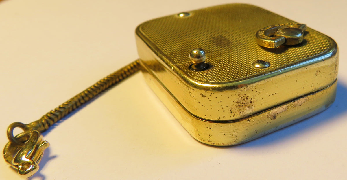 Reuge St. Croix Music Box Keychain Estate of Gabriela Grillo 1976