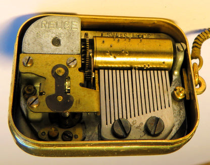 Reuge St. Croix Music Box Keychain Estate of Gabriela Grillo 1976