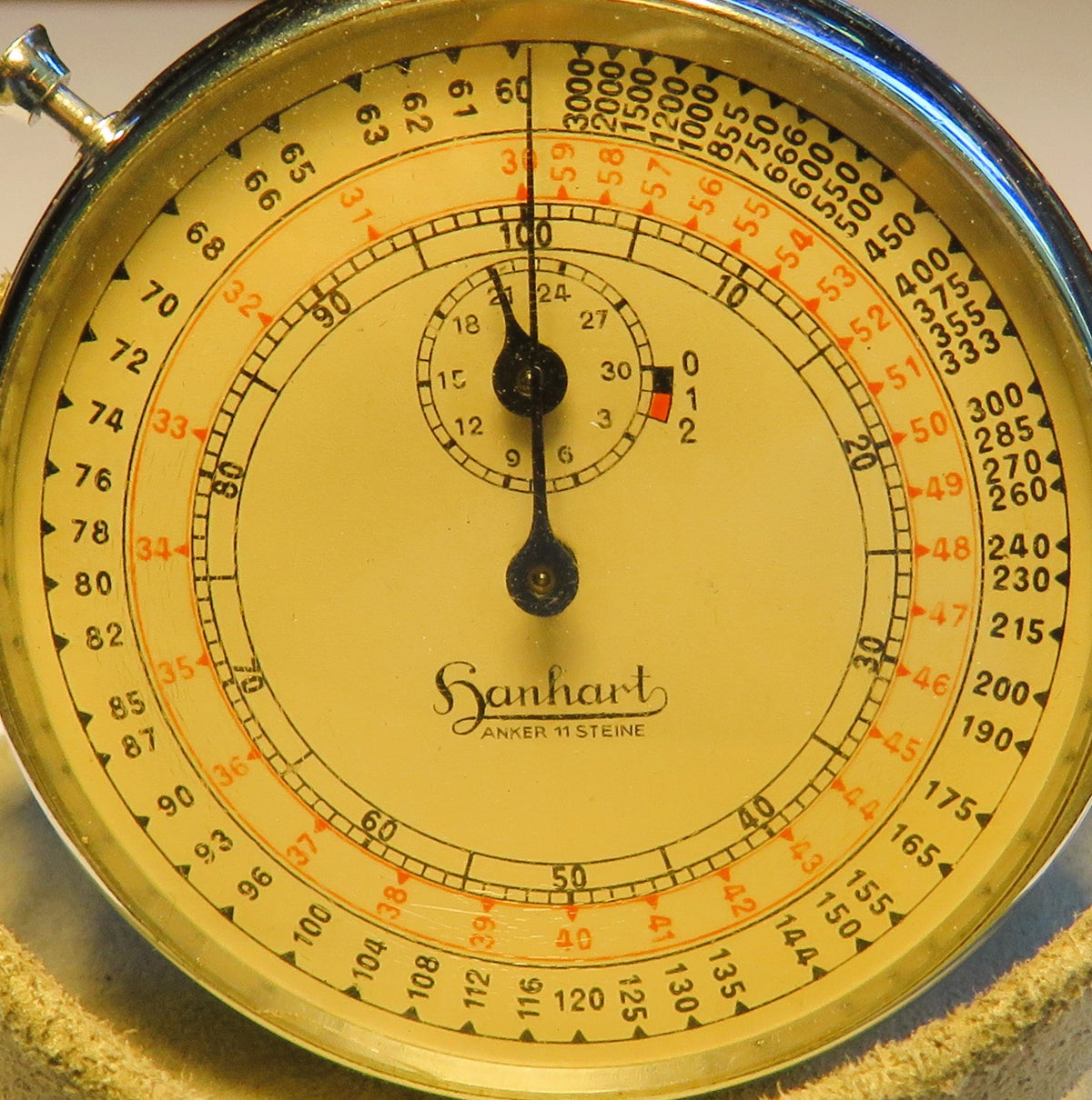 Original Hanhart Torpedo Duration Artillery Stopwatch Kriegsmarine WW2 defective