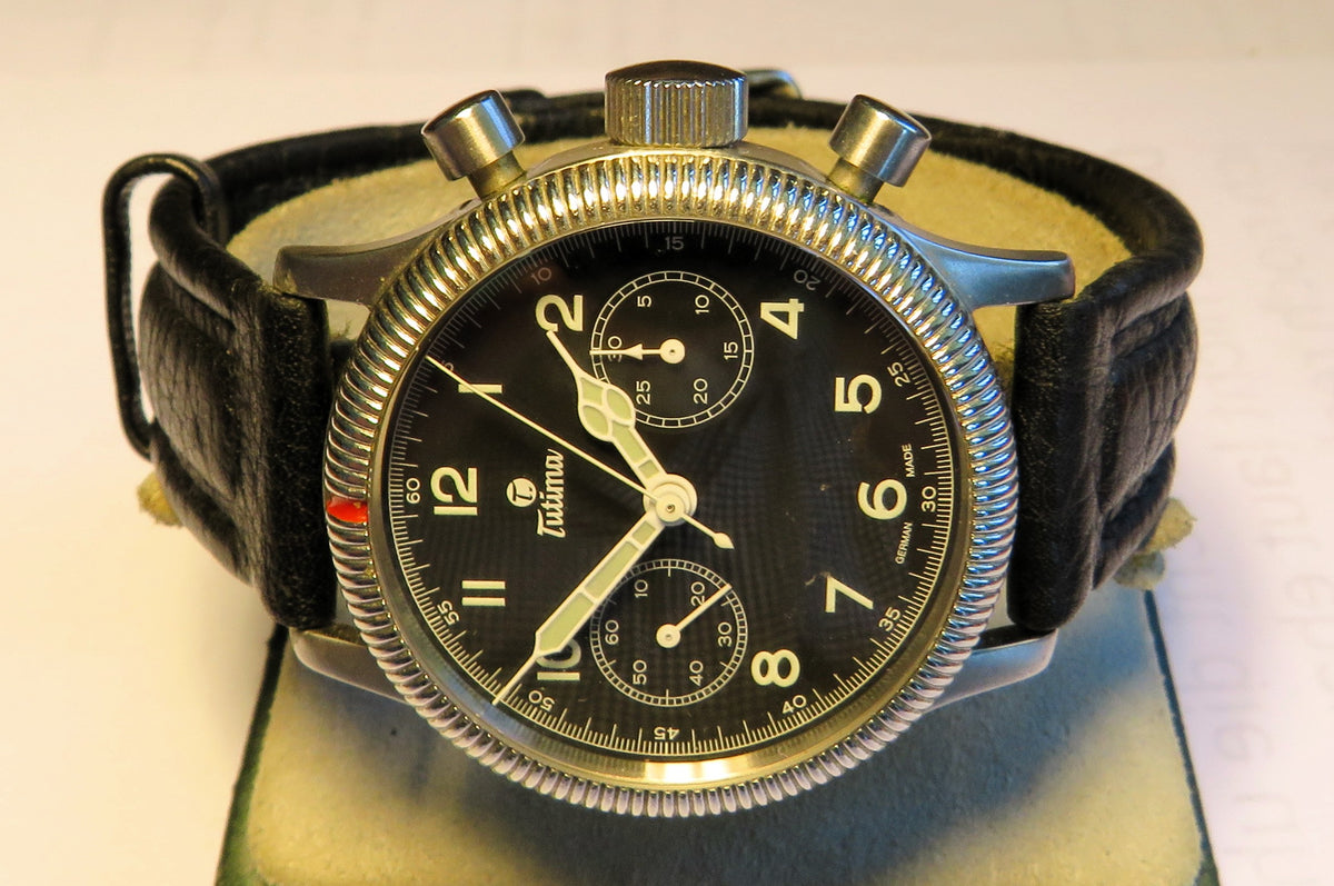 Tutima Glashütte 1941 783-01 Flieger Chronograph Valjoux 7760
