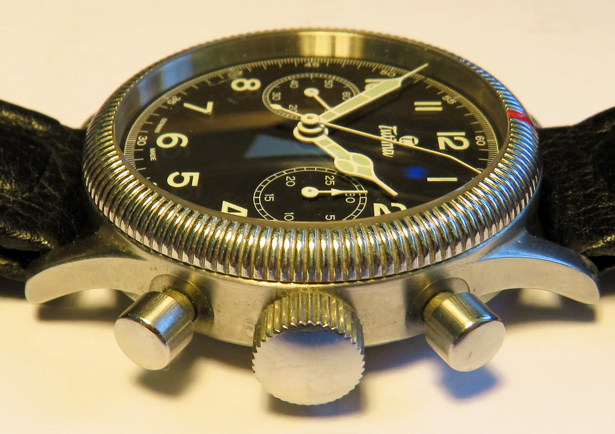 Tutima Glashütte 1941 783-01 Flieger Chronograph Valjoux 7760