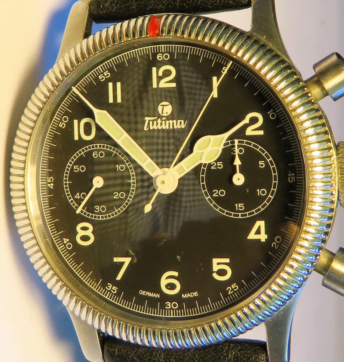 Tutima Glashütte 1941 783-01 Flieger Chronograph Valjoux 7760