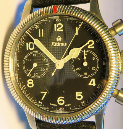 Tutima Glashütte 1941 783-01 Flieger Chronograph Valjoux 7760