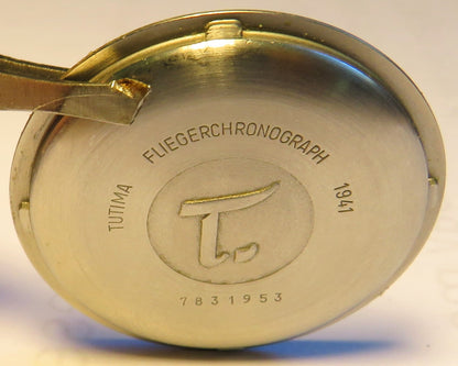 Tutima Glashütte 1941 783-01 Flieger Chronograph Valjoux 7760