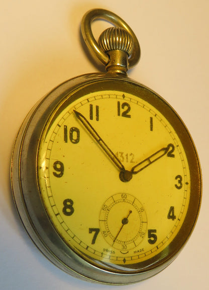 Royal Air Force Air Ministry English Aviator Pocket Watch Pringle World War II
