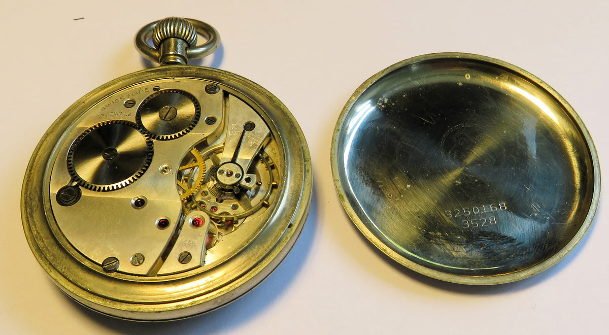 Royal Air Force Air Ministry English Aviator Pocket Watch Pringle World War II