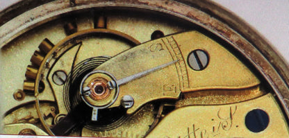 Julius Assmann Glashütte pocket watch c. 1883 in facsimile original case