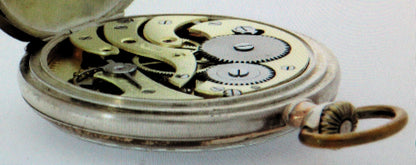 Tutima Urofa Glashütte rarest caliber 19 0.800 silver men's pocket watch