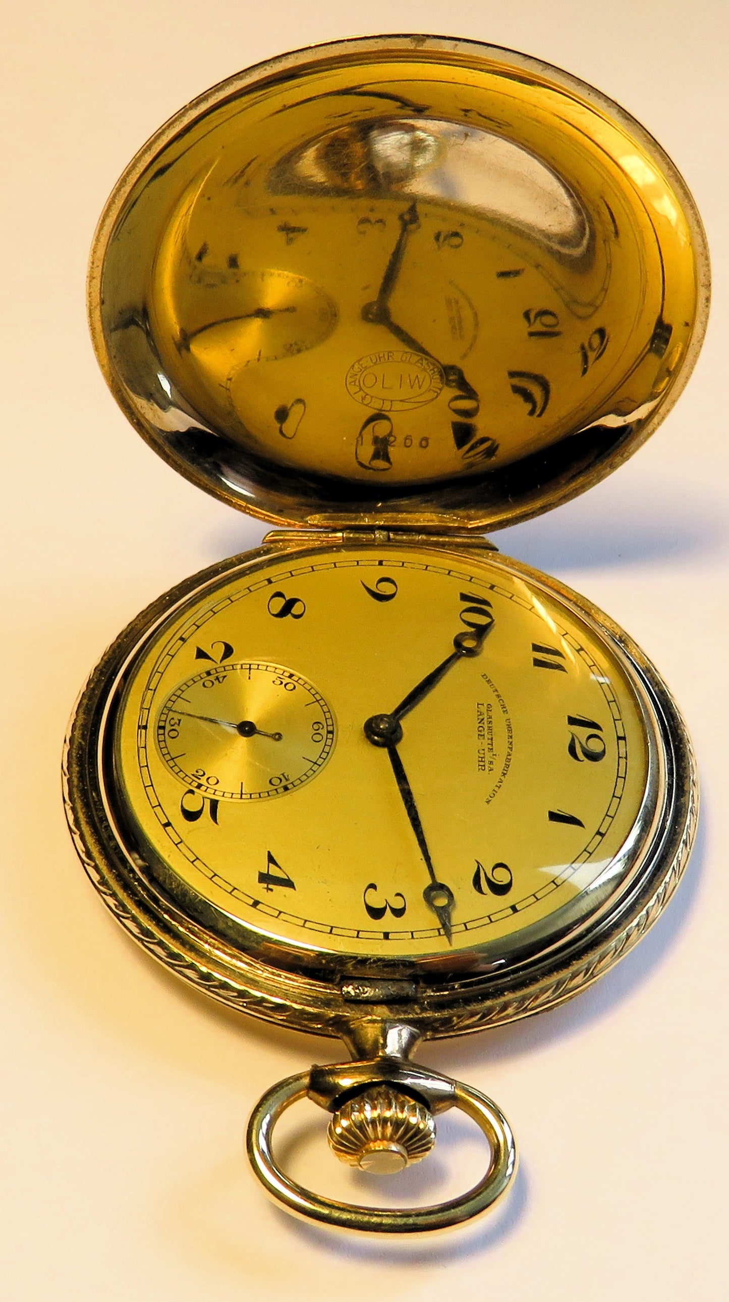 A. Lange & Söhne DUF Glashütte  Herren TAU vergoldet Lange Uhr ca. 1930