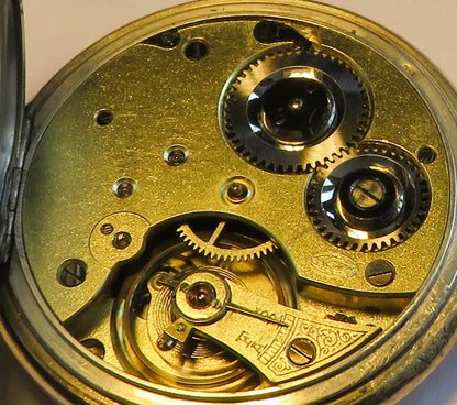 Saxonia Dresden Gruna Költzsch large 800 silver men's pocket watch circa 1920