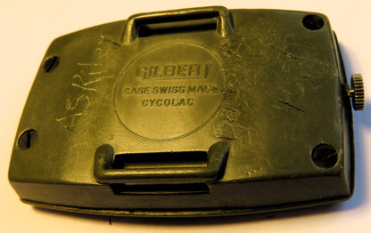 Gilbert GI Joe large mechanical military watch with compass, Vietnam War, circa 1970