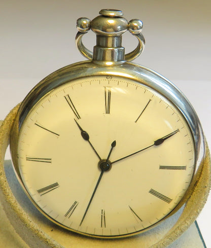 700 silver ornate watch observation clock, deck observation chronograph with central seconds.