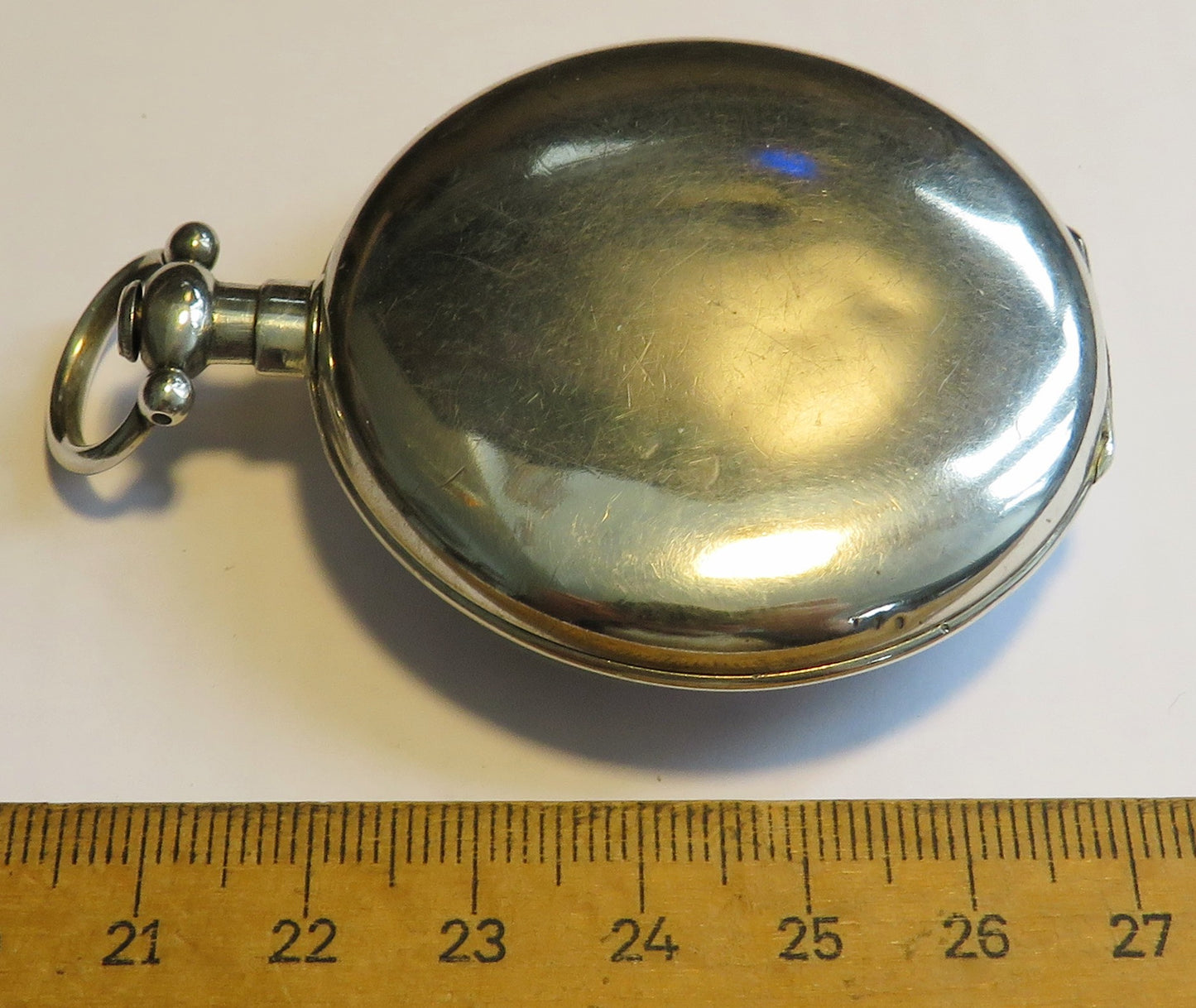 700 silver ornate watch observation clock, deck observation chronograph with central seconds.