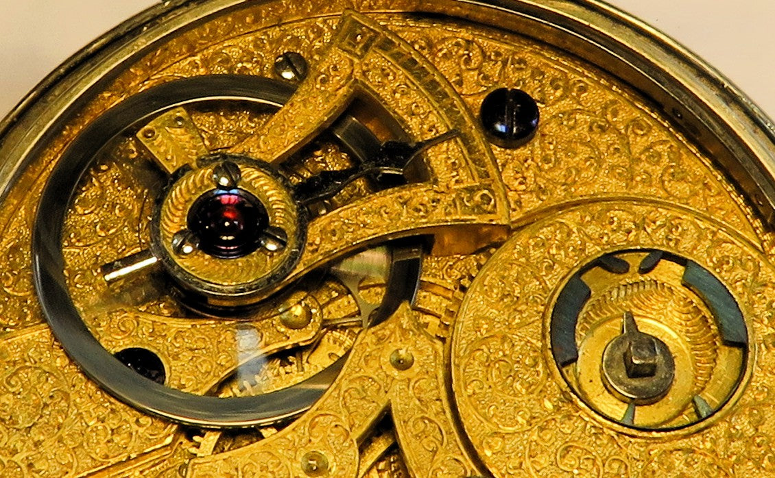 700 silver ornate watch observation clock, deck observation chronograph with central seconds.