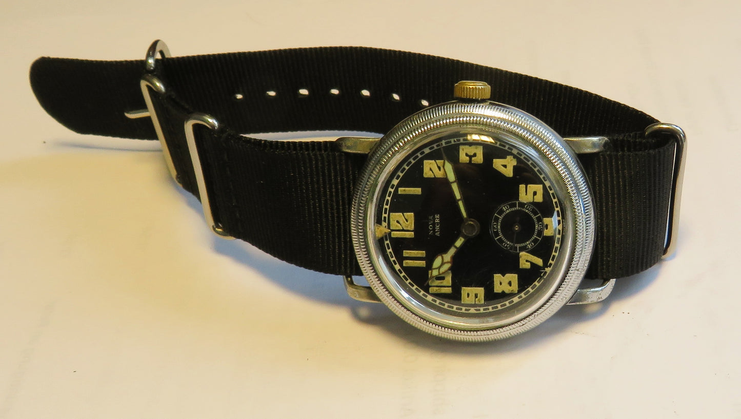 Nova Ancre Anton Schild 153 early arrow index pilot's watch Reichsluftwaffe 1930