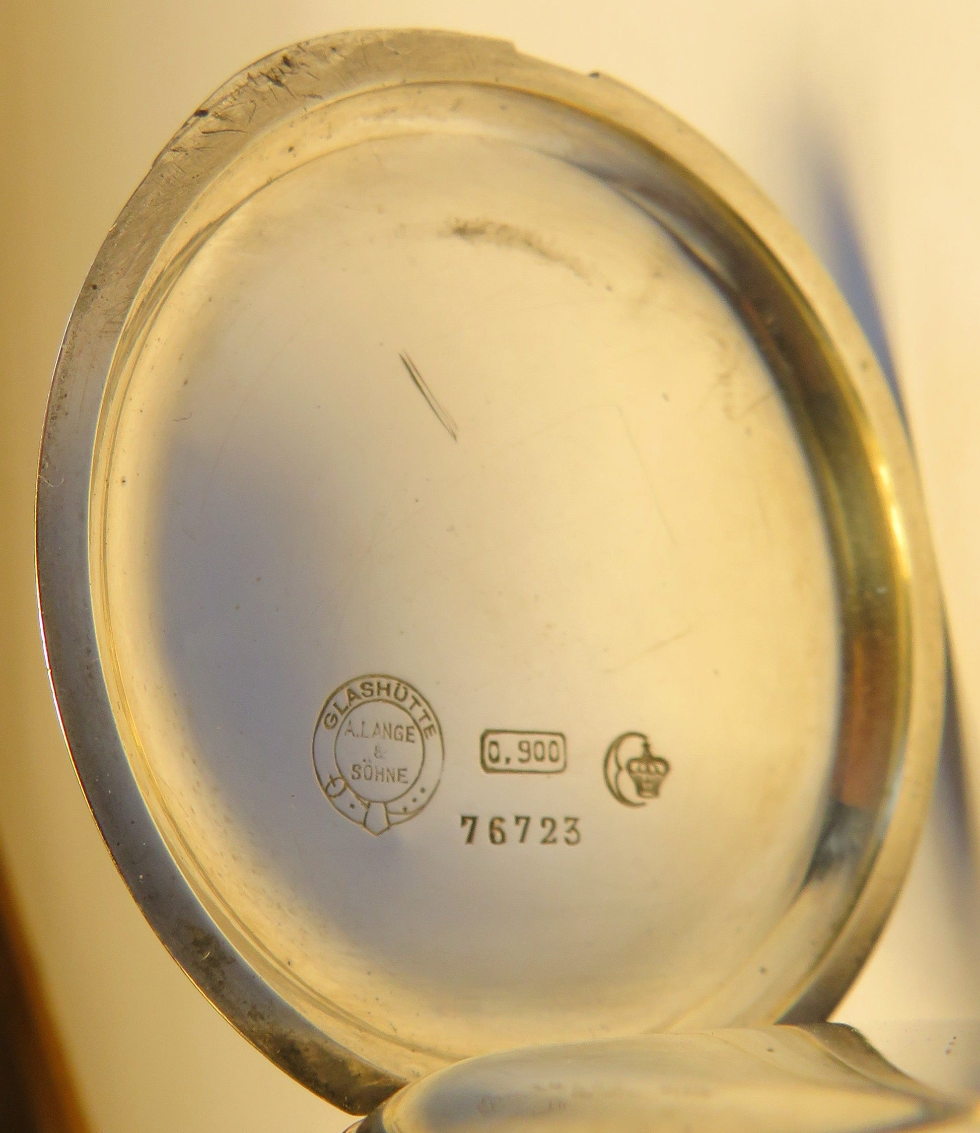 A. Lange & Söhne 1923 B - Uhr Kriegsmarine vollständig signiert 0,900 Silber - Sammler - Uhren