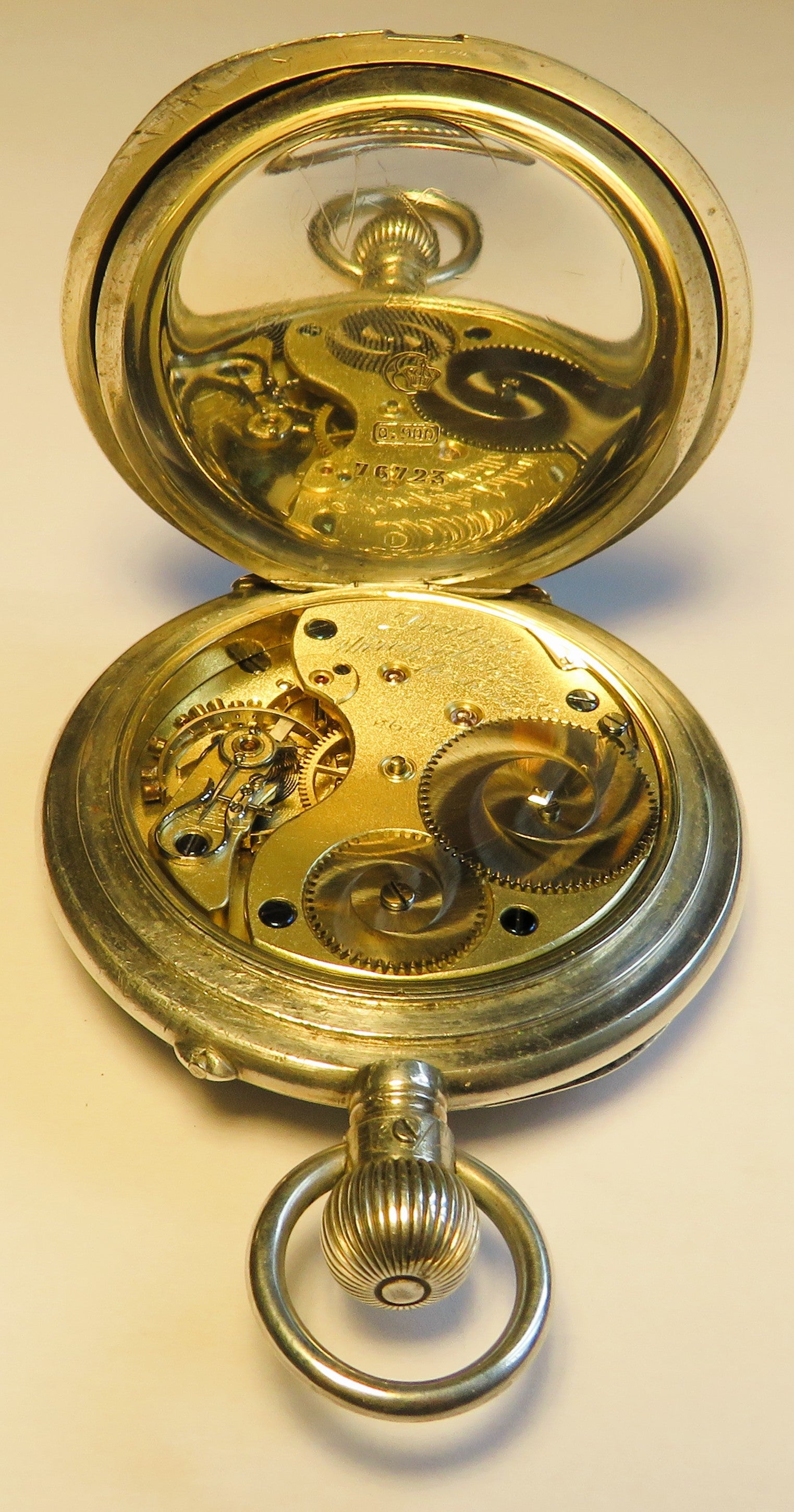 A. Lange & Söhne 1923 B - Uhr Kriegsmarine vollständig signiert 0,900 Silber - Sammler - Uhren