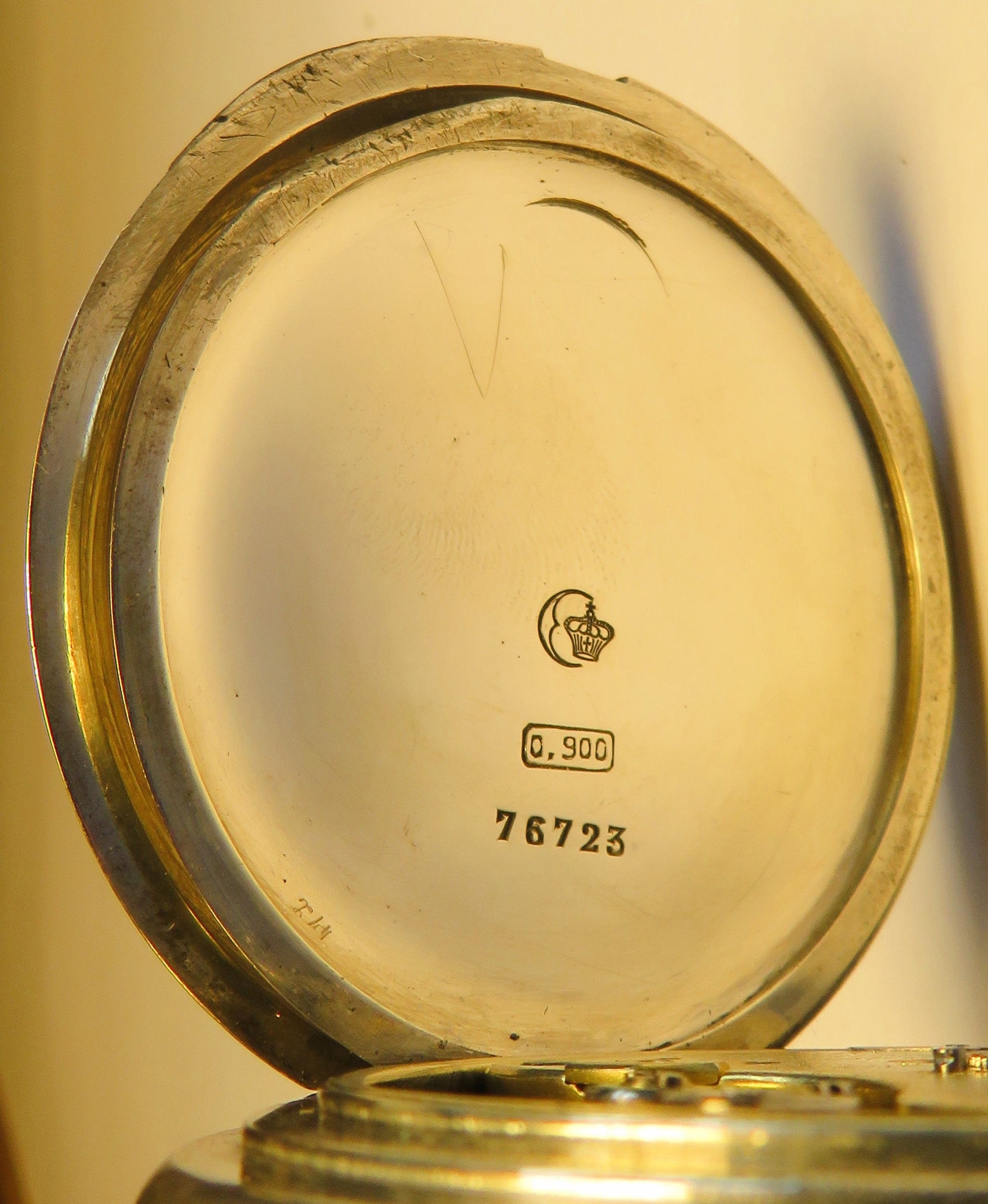 A. Lange & Söhne 1923 B - Uhr Kriegsmarine vollständig signiert 0,900 Silber - Sammler - Uhren