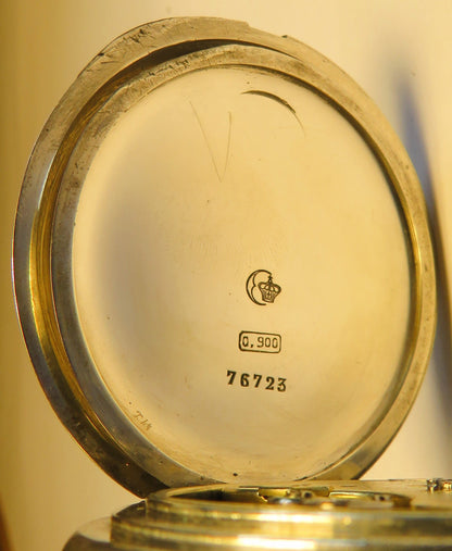 A. Lange & Söhne 1923 B - Uhr Kriegsmarine vollständig signiert 0,900 Silber - Sammler - Uhren