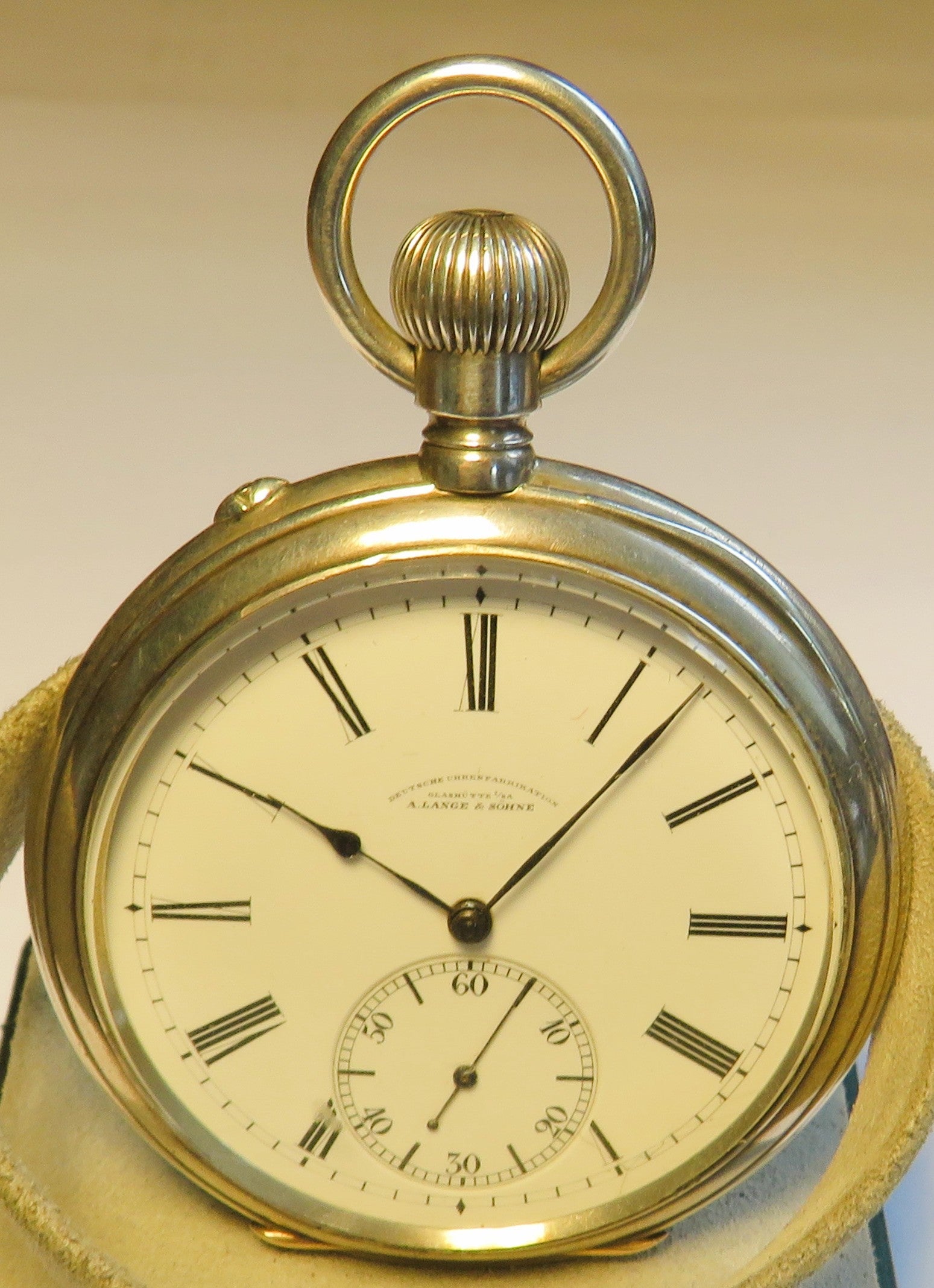 A. Lange & Söhne 1923 B - Uhr Kriegsmarine vollständig signiert 0,900 Silber - Sammler - Uhren